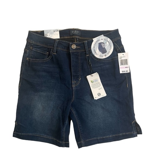 Curve Appeal Bermuda Shorts With Tummy Tucking Technology, Size 6/28 - Picture 1 of 8
